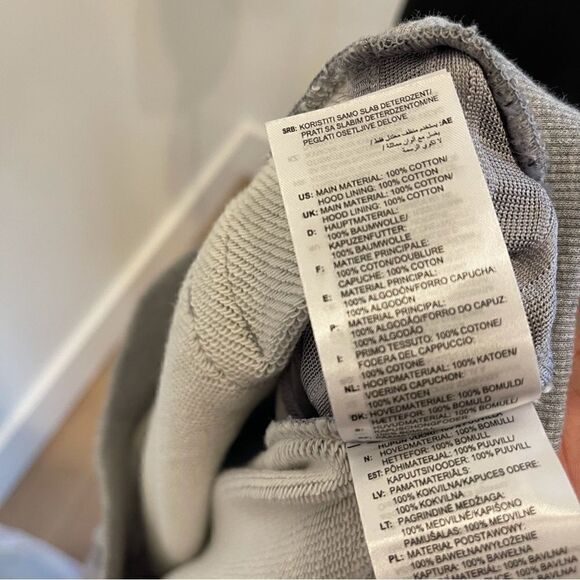 Men's Charlotte FC adidas Heathered Gray Travel Raglan Pullover Hoodie - Picture 10 of 10